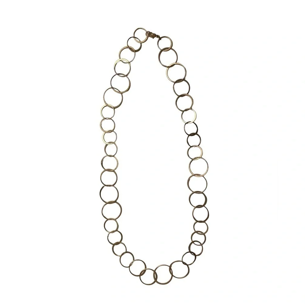 Matte gold necklace